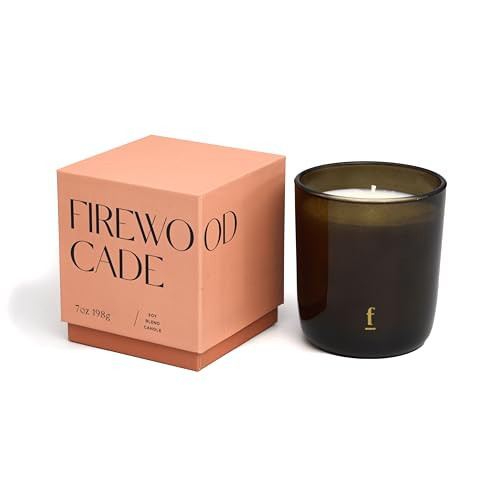 Paddywax Scented Candles Signature Amber Glass Luxury Artisan Candle, 7-Ounce, Firewood Cade | Amazon (US)