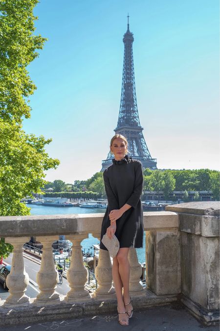 Parisian style 
Black dress 

#LTKSeasonal #LTKHoliday #LTKsalealert