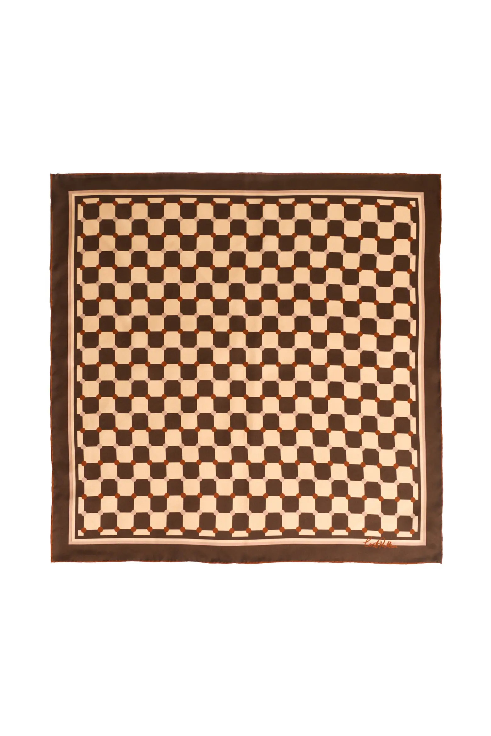 "Checkerboard" Silk Bandana Scarf (Women) | Nordstrom | Nordstrom