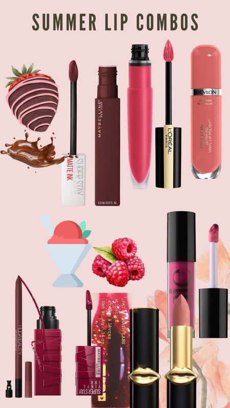 Lipstick Combos for Summer, Lipstick Favorites, Beauty Favorites, Pink Lipstick, Purple Lipstick, Brown Lipstickk

#LTKFindsUnder50 #LTKBeauty