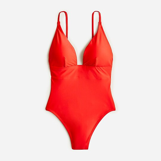 Plunge one-piece swimsuits | J. Crew US