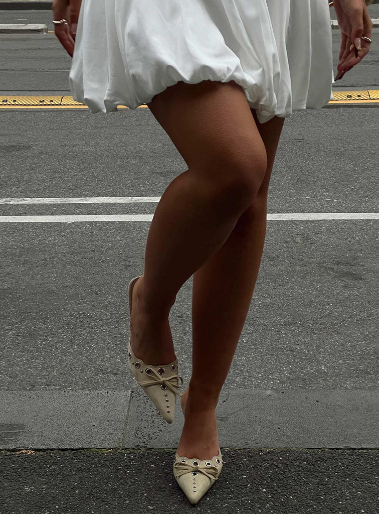 Charisma Pointed Toe Heels Taupe | Princess Polly US