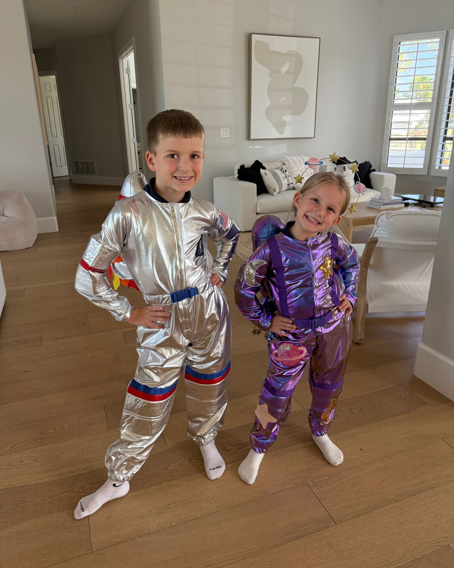Their Halloween costumes arrived! They are so excited. They wanted baby brother to be an alien, but we compromised on space pjs

#LTKmomlife #LTKKids #LTKBaby