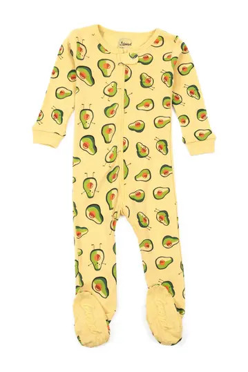 Avocado Print Footed Pajamas | Nordstrom Rack