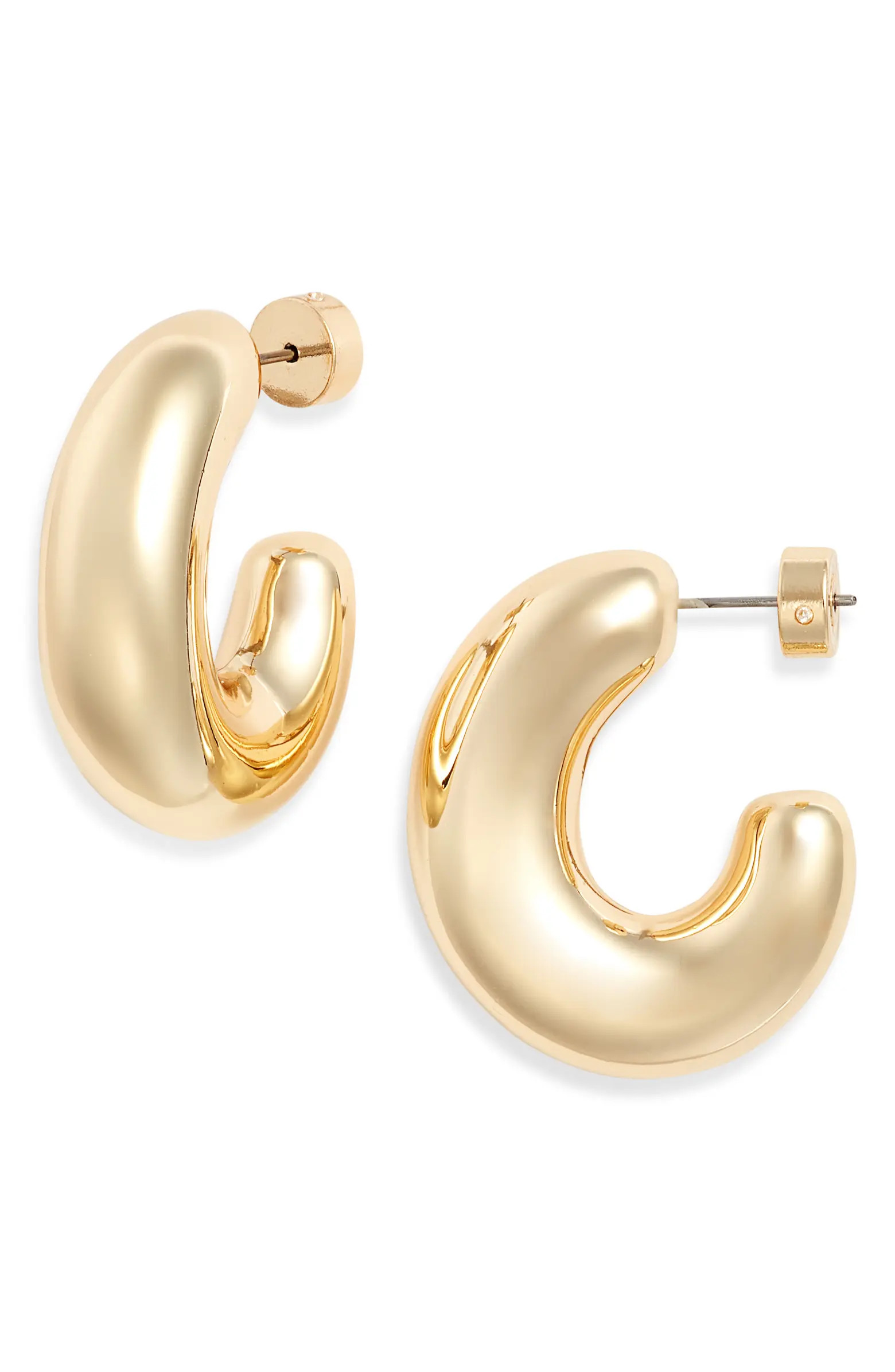 Oval Polished Hoop Earrings | Nordstrom