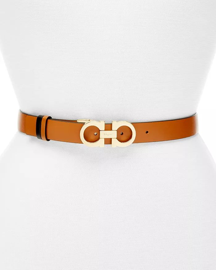 Women's Gancini Slim Reversible Leather Belt | Bloomingdale's (US)