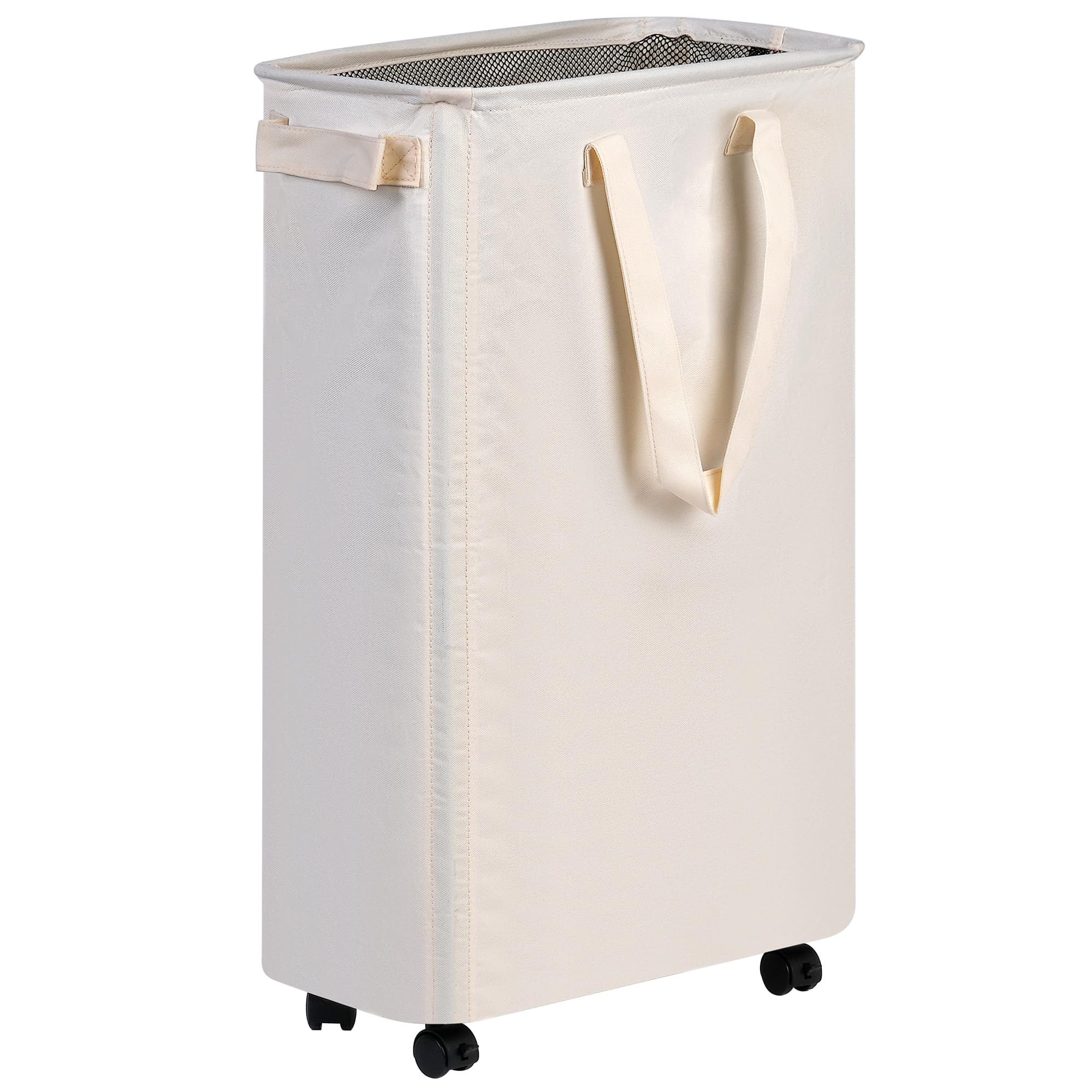 efluky Slim Laundry Hamper with Wheels, Rolling Laundry Basket for Clothes, Small Laundry Basket ... | Amazon (US)
