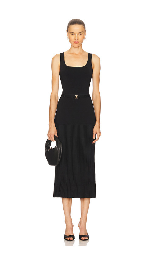 Karina Grimaldi Aster Knit Dress in Black. Taglia L. Also in M. | Revolve Clothing (Global)