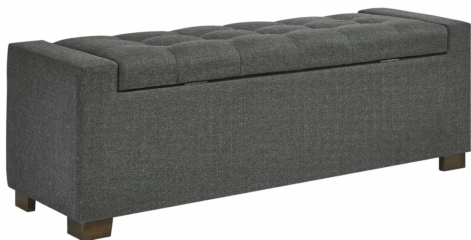 Allure 100% Polyester Upholstered Storage Bench | Wayfair North America