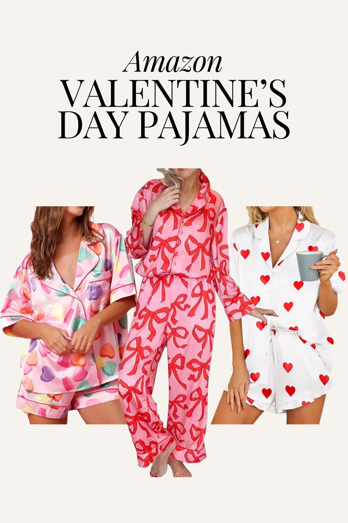 Amazon Valentine’s Day pajamas I love! Heart pajamas, bow pajamas, free people similar pajamas, cute pajamas, Vday outfit, galentines outfit , Vday gift 

#LTKGiftGuide #LTKStyleTip #LTKFindsUnder50