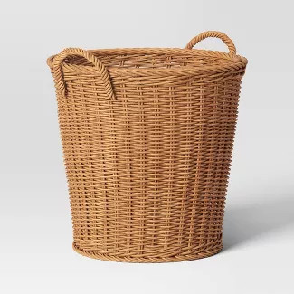 Large Rattan Weave Tapered Basket Light Brown - Threshold™ | Target