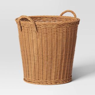 Large Rattan Weave Tapered Basket Light Brown - Threshold™ | Target