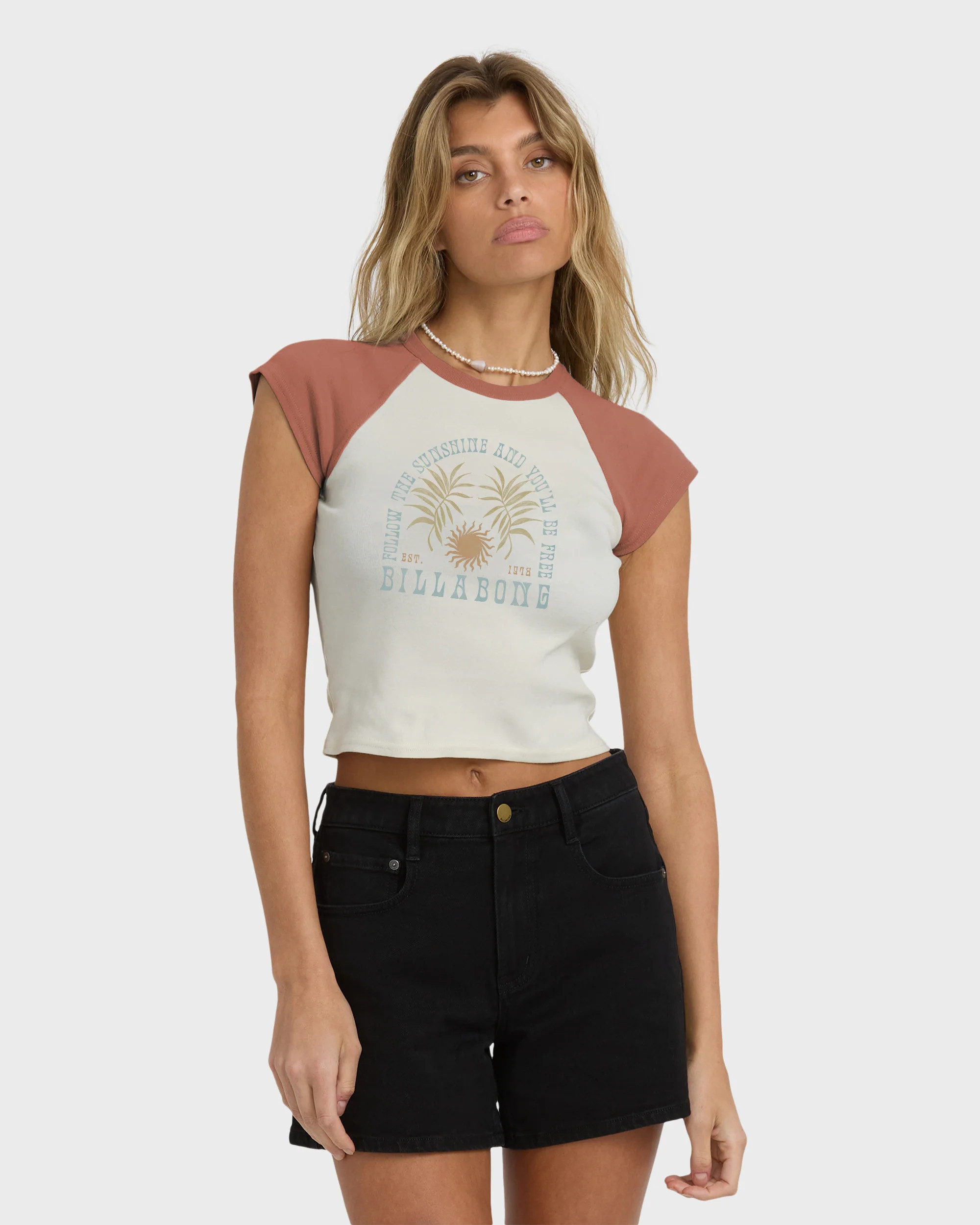 Forever Had Short Sleeve Raglan Tee - Sedona | Billabong