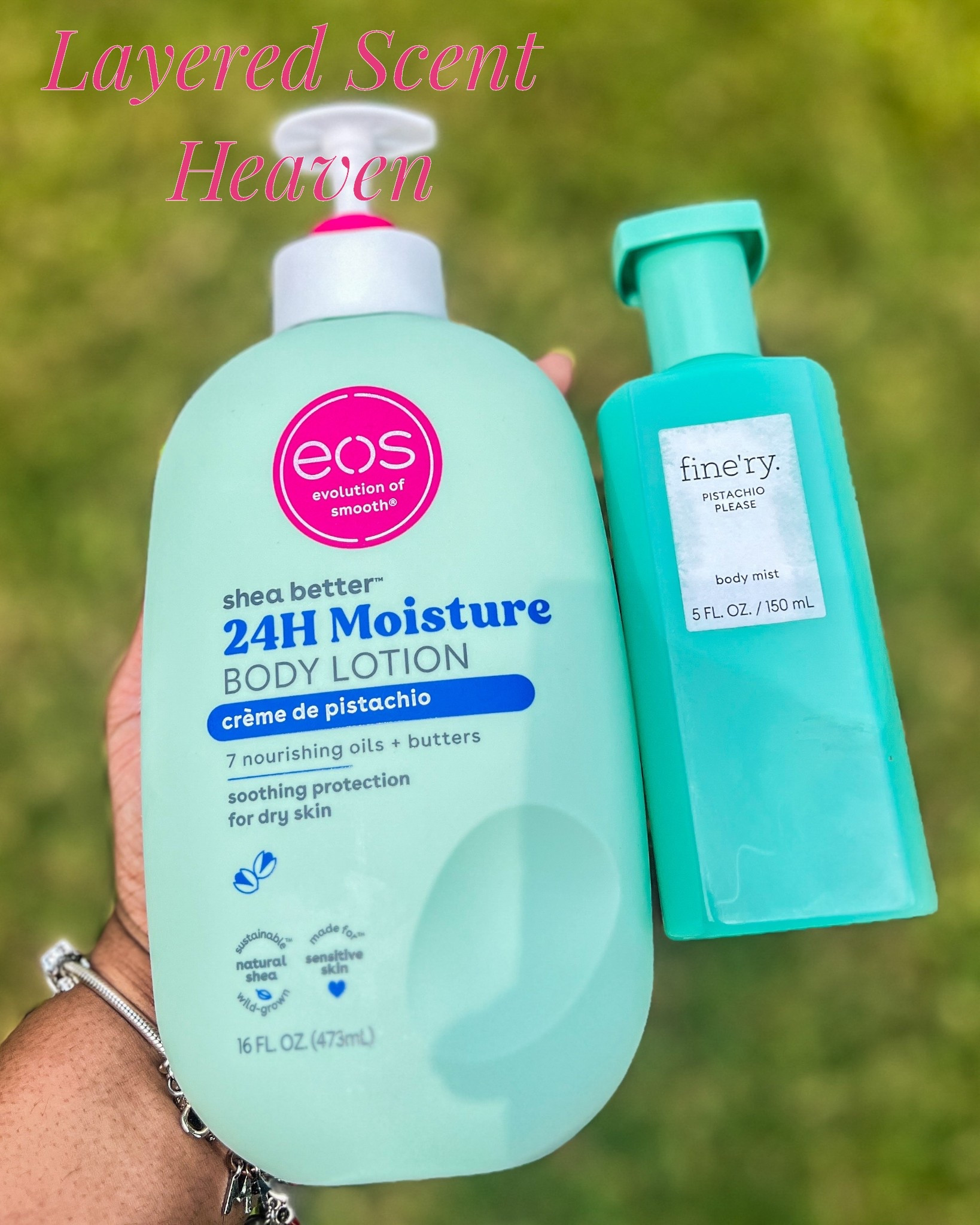 Don’t sleep on this combo EOS Crème de Pistachio + Finery Pistachio Please = soft skin AND compliments all day long.
It’s giving cozy, creamy, luxe without trying too hard.



#LTKOver40 #LTKBeauty