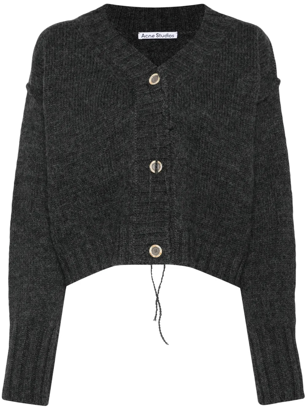 Acne Studios logo-embroidered Cardigan - Farfetch | Farfetch Global