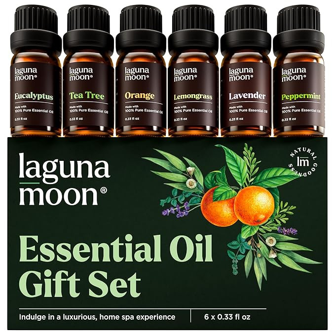 Lagunamoon Essential Oils Aromatherapy Set - 6 Oils for Diffusers, Home Care, Candle Making Scent... | Amazon (US)