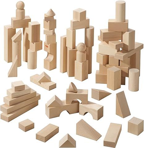 HABA Basic Building Blocks 60 Piece Large Starter Set (Made in Germany) | Amazon (US)