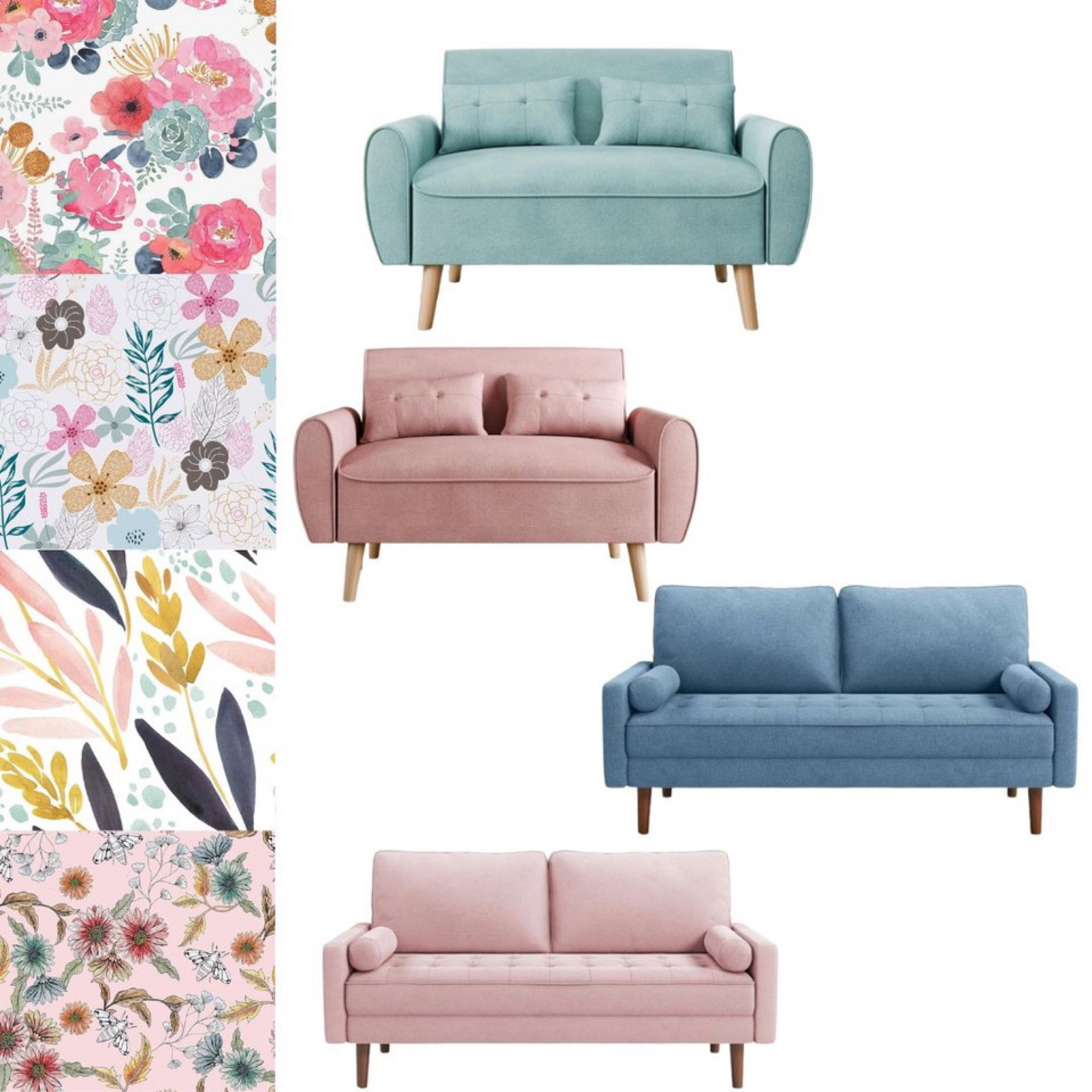 Fun, girly girls room 
:
Peel and stick wallpaper options and smaller couches. 

#LTKfamily #LTKhome #LTKkids