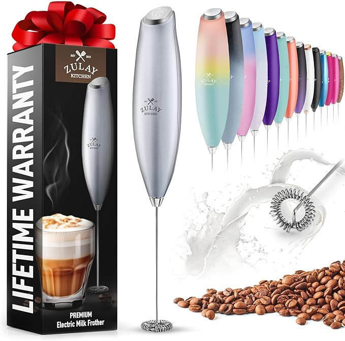 Zulay Powerful Milk Frother for Coffee with Upgraded Titanium Motor - Handheld Electric Whisk, Mi... | Amazon (US)