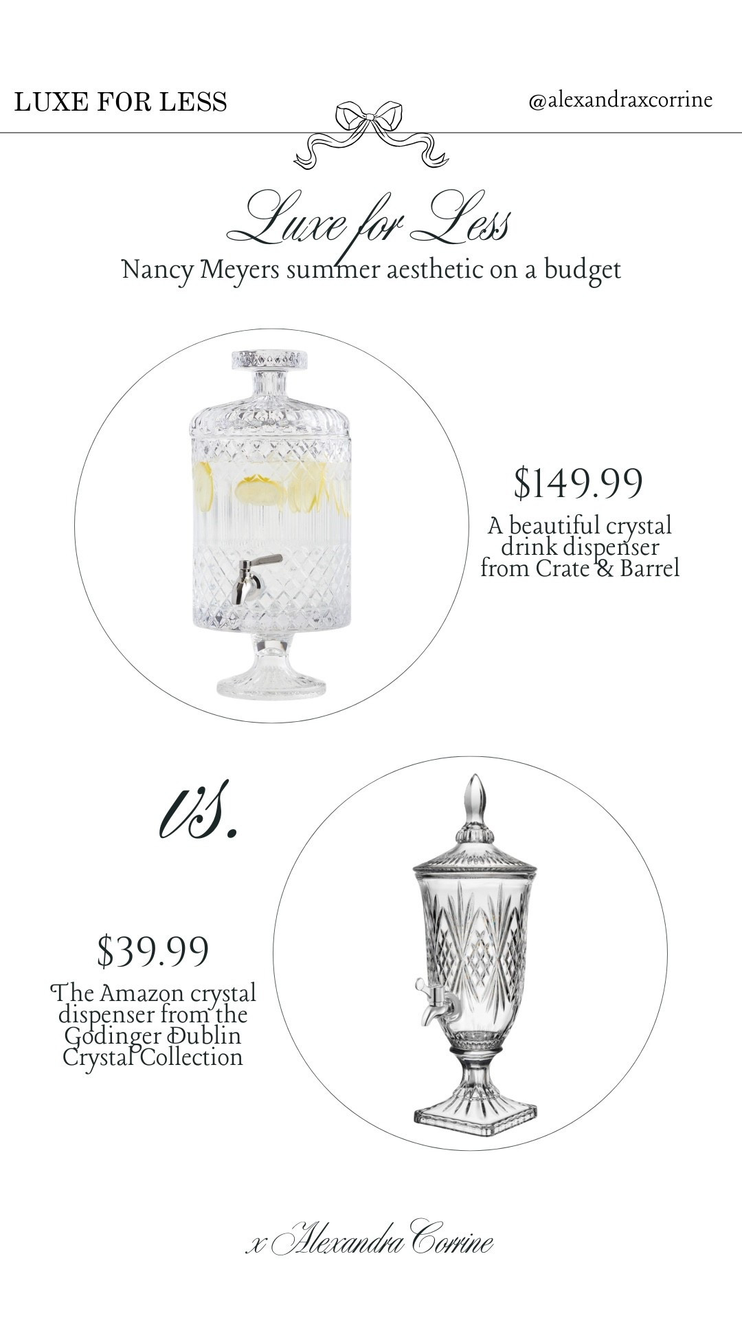 Luxe for less: Nancy Meyers aesthetic on a budget 🥂

Bougie on a budget, summer aesthetic, coastal chic summer, Nancy Meyers, Amazon home finds, drink dispenser, hosting essentials, summer hosting

#LTKSaleAlert #LTKSeasonal #LTKHome