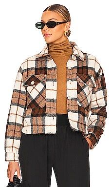 BLANKNYC Plaid Cropped Shacket in All The Best from Revolve.com | Revolve Clothing (Global)
