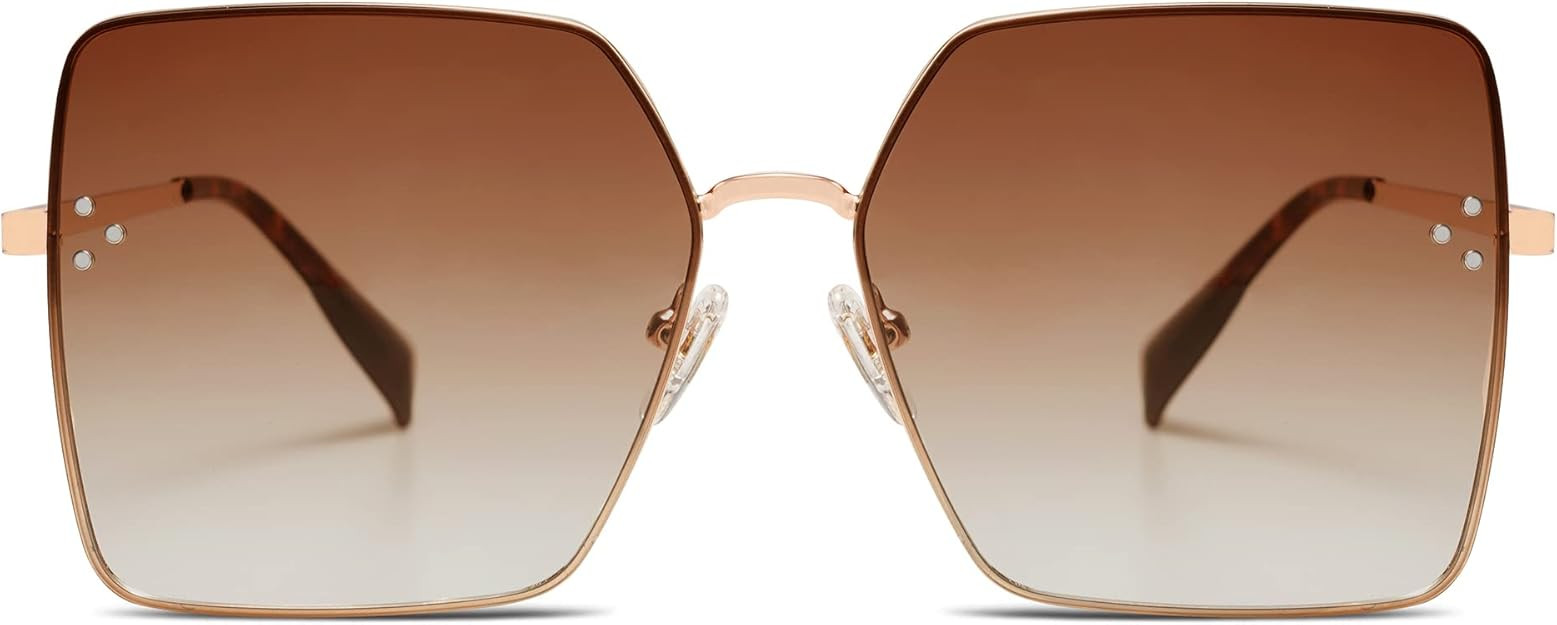 SOJOS Trendy Square Sunglasses Womens Big Oversized Designer Style UV Protection Sunnies Shades L... | Amazon (US)