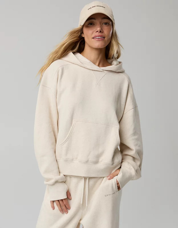 OFFLINE By Aerie Cloud Fleece Classic Length Hoodie | Aerie