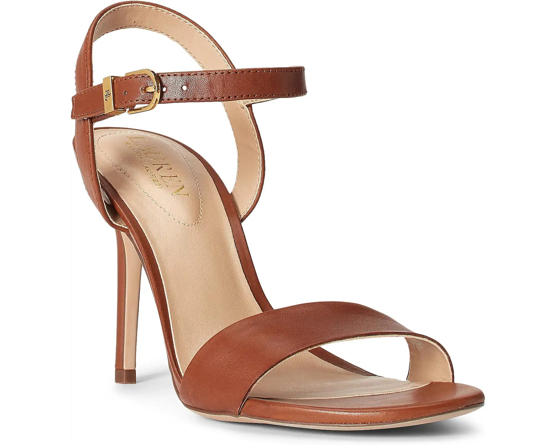 LAUREN Ralph Lauren Gwen Leather Sandal | Zappos