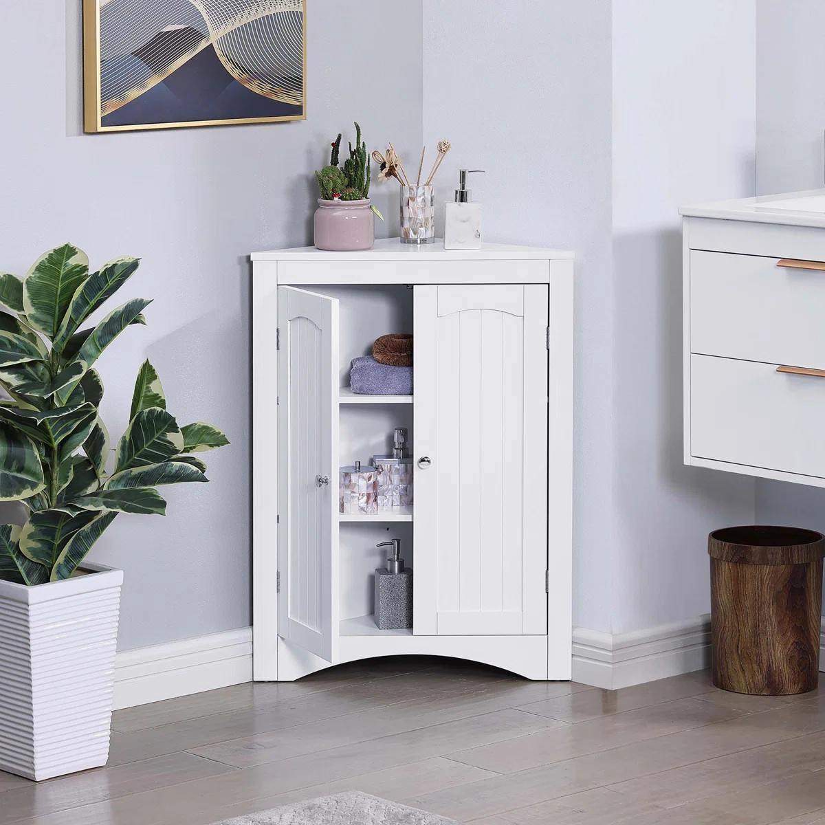 Naziya Freestanding Bathroom Cabinet | Wayfair North America