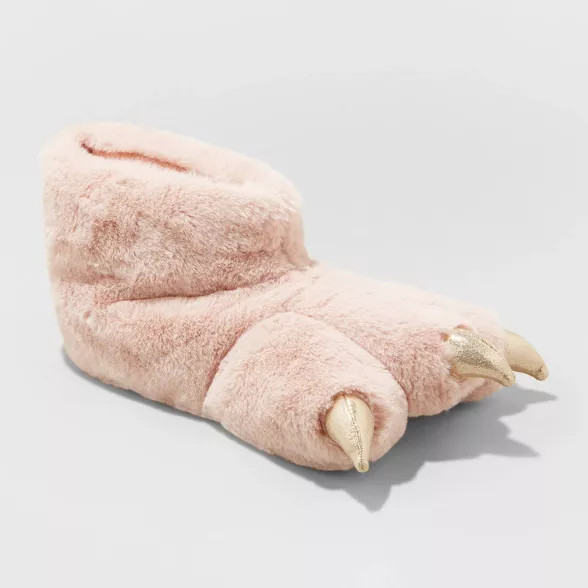 Girls' Adyson Dinosaur Claw Slippers - Cat & Jack™ Pink | Target