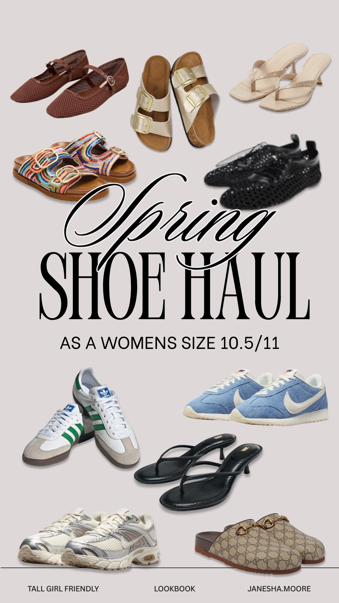 The perfect shoe haul for spring and summer!! Also linked my outfit from the IG video small top and xl bottoms!!
