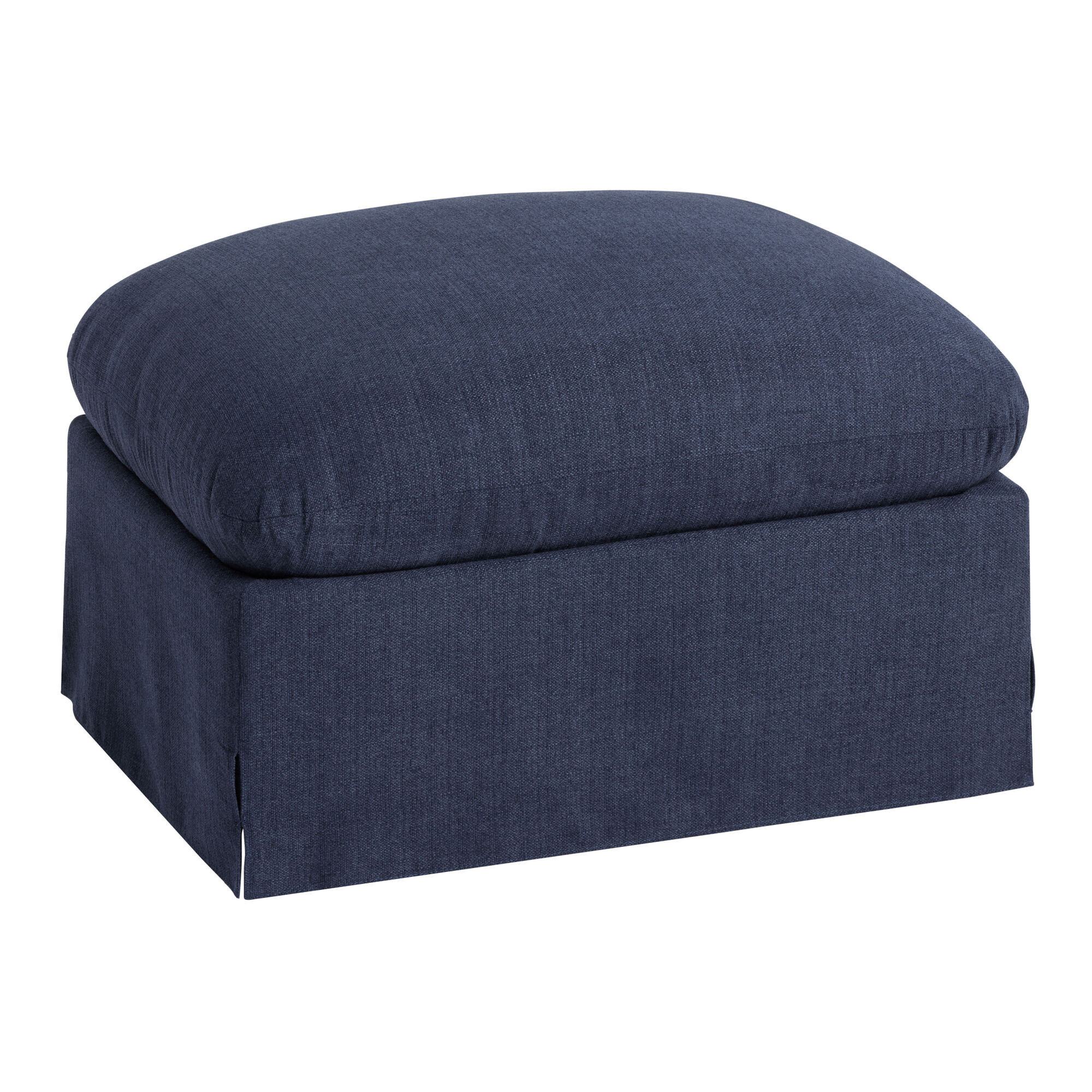 Brynn Feather Filled Swivel Chair Ottoman | World Market