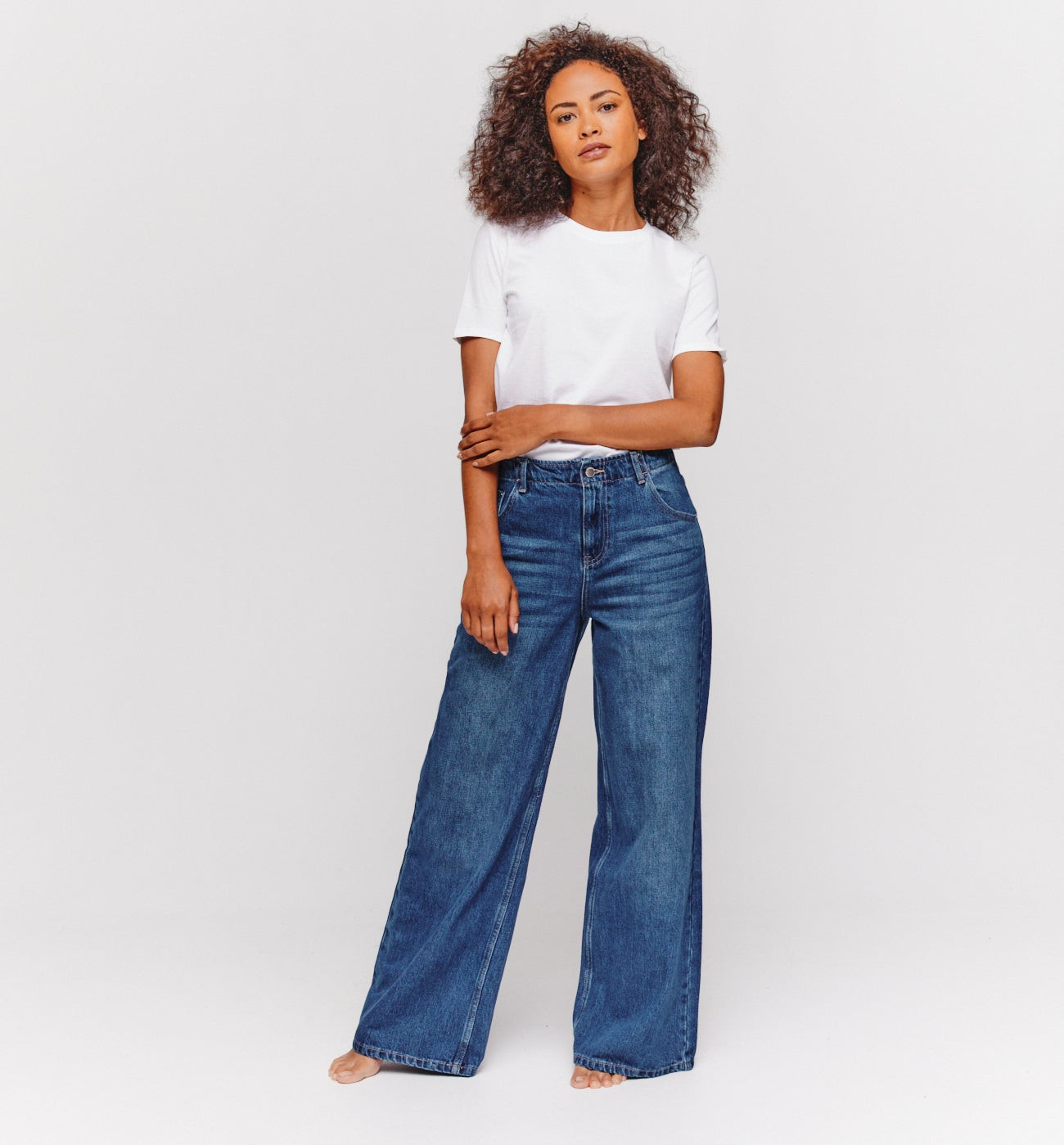 Jean large taille haute FELIX - Jean brut | Promod (FR)