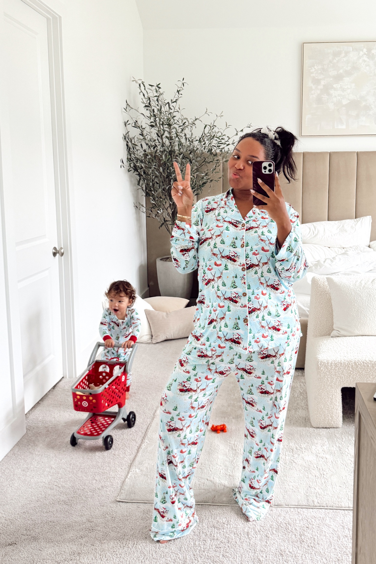 Christmas matching family pajamas! Super comfortable and stretchy! 

#LTKFamily #LTKBaby #LTKKids