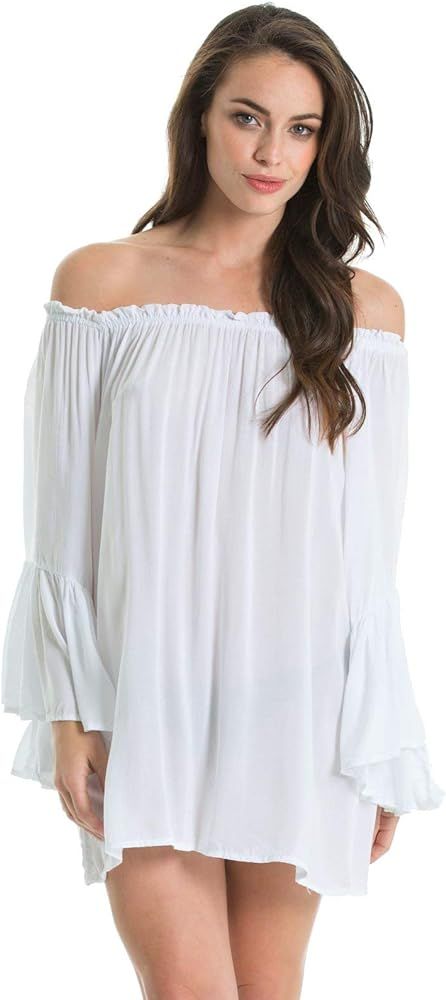 Women's Flutter Sleeve Top One Size fits All | Amazon (US)