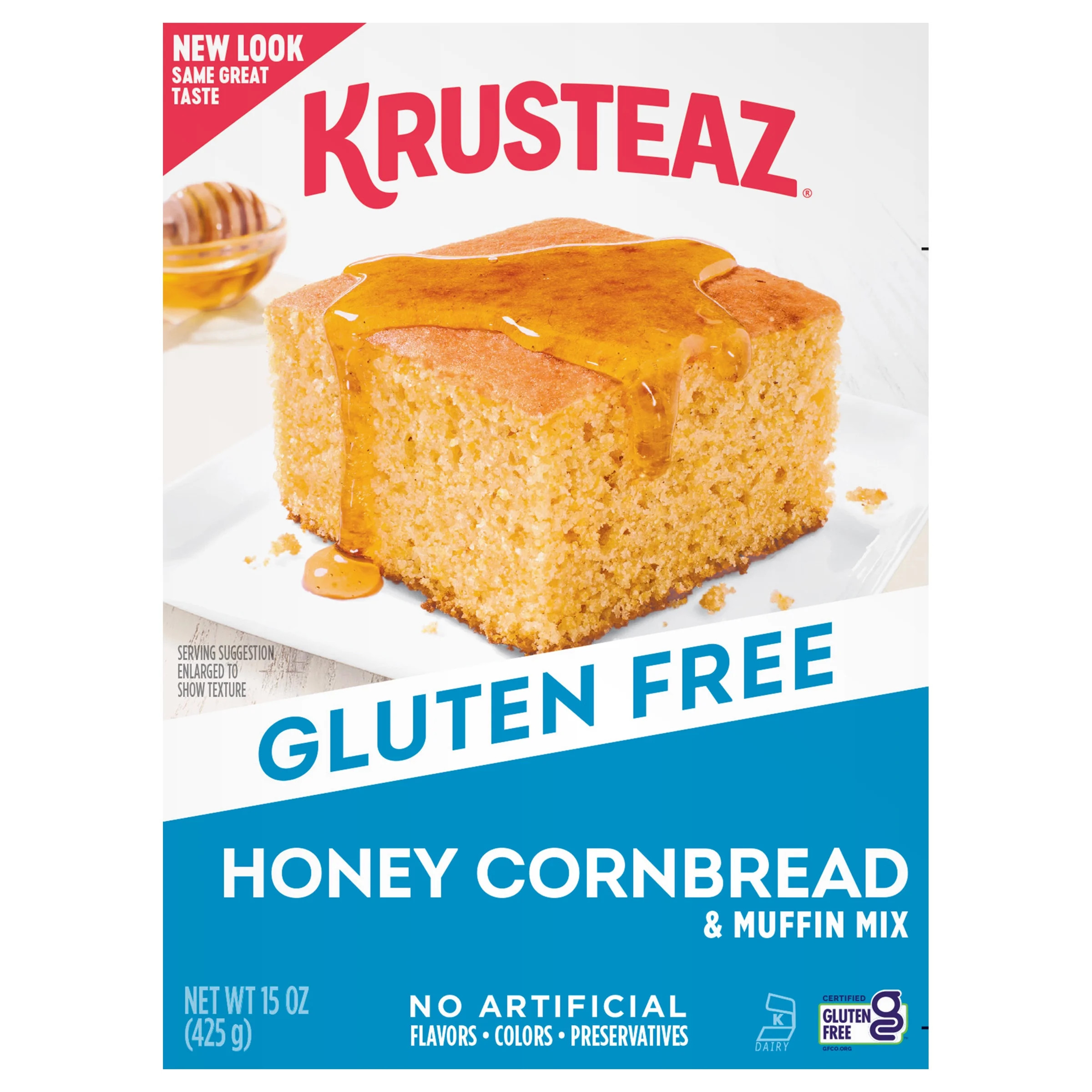 Krusteaz Gluten Free Honey Cornbread Mix, 15 oz Box | Walmart (US)