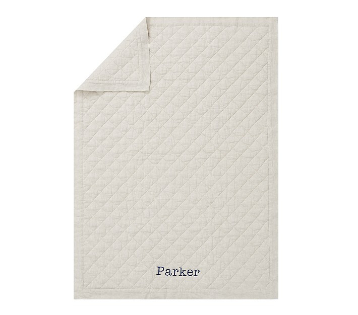 European Linen Baby Quilt | Pottery Barn Kids