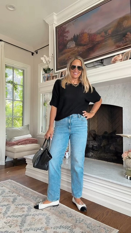 The straight leg jeans that fit my bigger thighs. I sized one up for a perfect fit.

#LTKgrwm #LTKOver40 #LTKootd