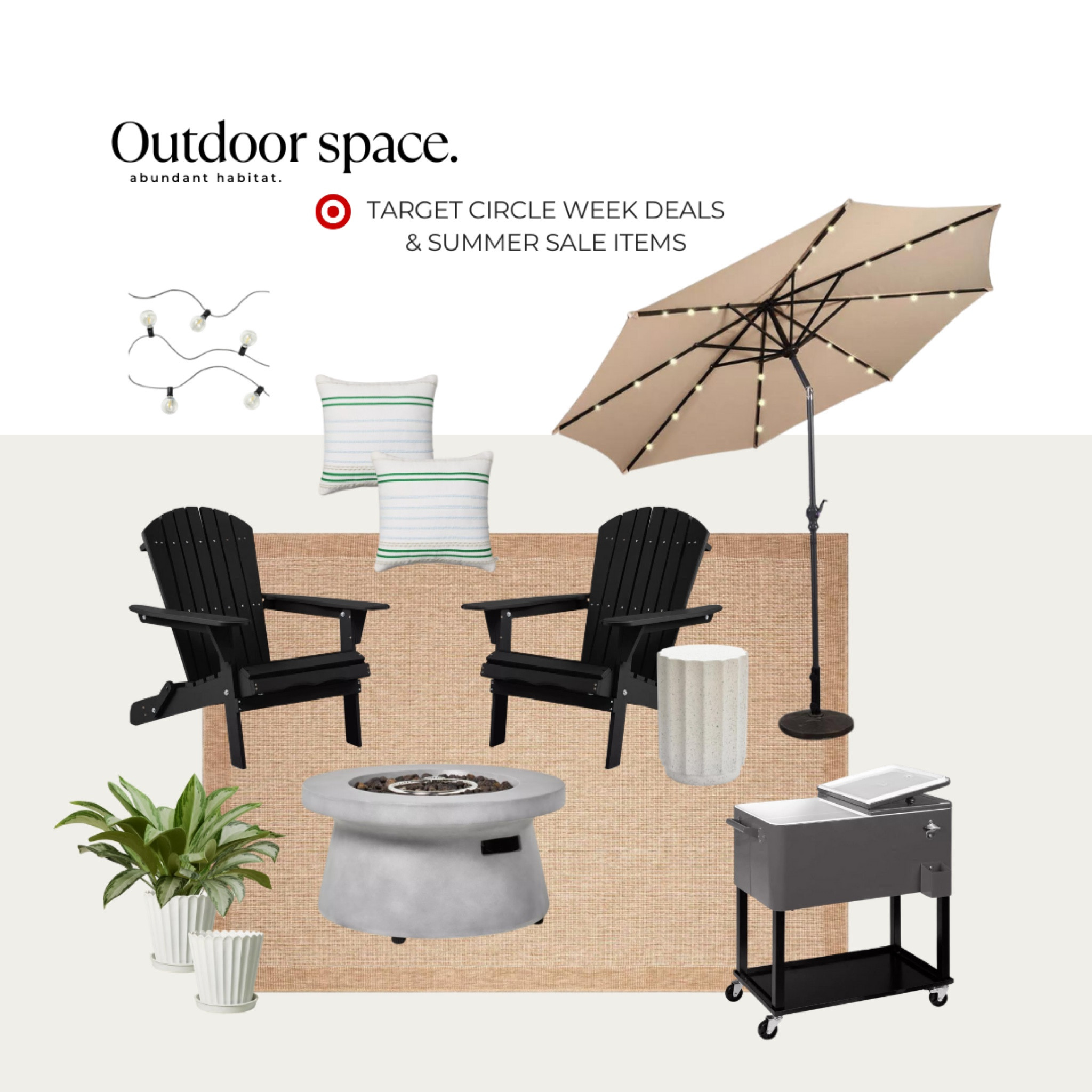 Attention TARGET lovers!! 🎯

IYKYK. It's Circle Week at Target today through July 13th and I'm doing something super exciting in my LTK shop to help you take full advantage of these amazing deals. 

Every day this week, I'll be curating a variety of fun, seasonal designs for the home starting with this outdoor space. 

Follow me @abundanthabitat on LTK and join the fun!

target home, outdoor space, summer home, target finds, target decor, target circle week, target sale, patio, outdoor furniture

#LTKSeasonal #LTKHome #LTKSummerSales