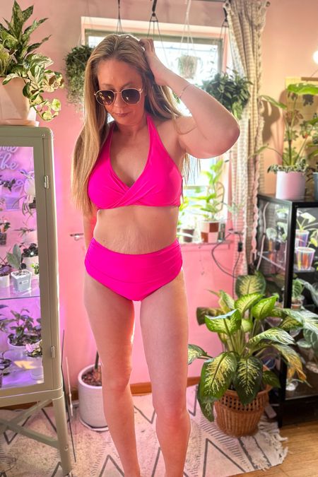 The most flattering high waisted bikini! Full coverage swimsuit, vacation style, resort wear. Comes in tons of color options 

#LTKSeasonal #LTKfindsunder50 #LTKswim