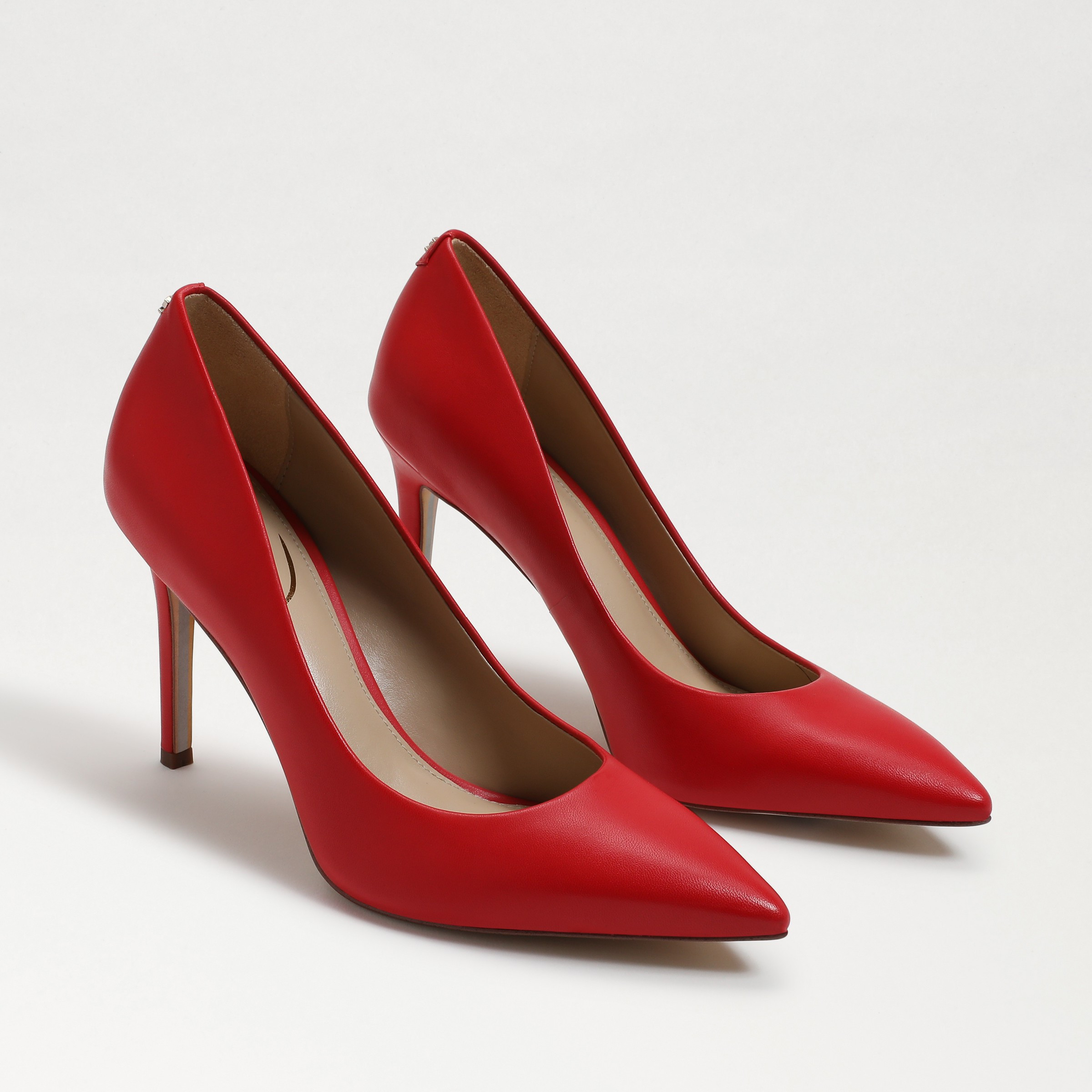 Sam Edelman Hazel Pointed Toe Pump Parisian Red Leather | Sam Edelman