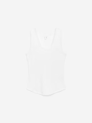 Rib Tank Top – White – Women – ARKET GB | Arket UK