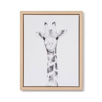 11x14 Framed Canvas Giraffe - Cloud Island™ | Target