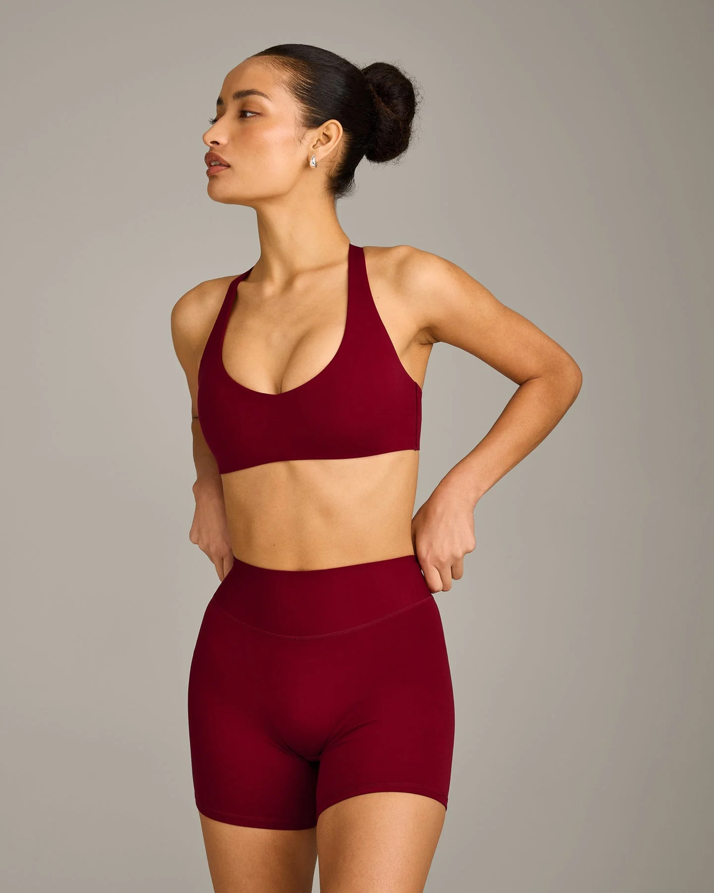 SoftMotion™ Bralette with Gray Logo 
 Ruby Red | Oner Active (UK / US)