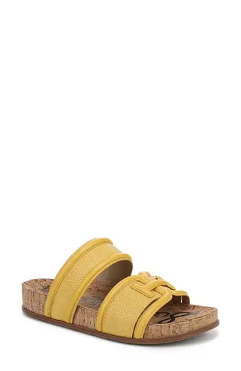 Sam Edelman Rowan Platform Slide Sandal in Sunflower at Nordstrom Rack, Size 6 | Nordstrom Rack