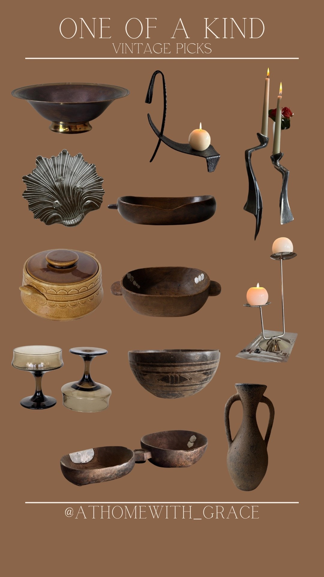 Vintage one of kind picks - great way to add some interest and texture to styling your spaces  

#LTKFindsUnder50 #LTKFindsUnder100 #LTKHome