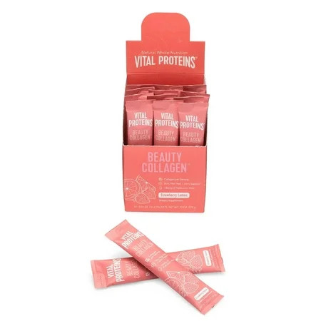 14 Pack - Vital Proteins Beauty Collagen, Strawberry Lemon | Walmart (US)