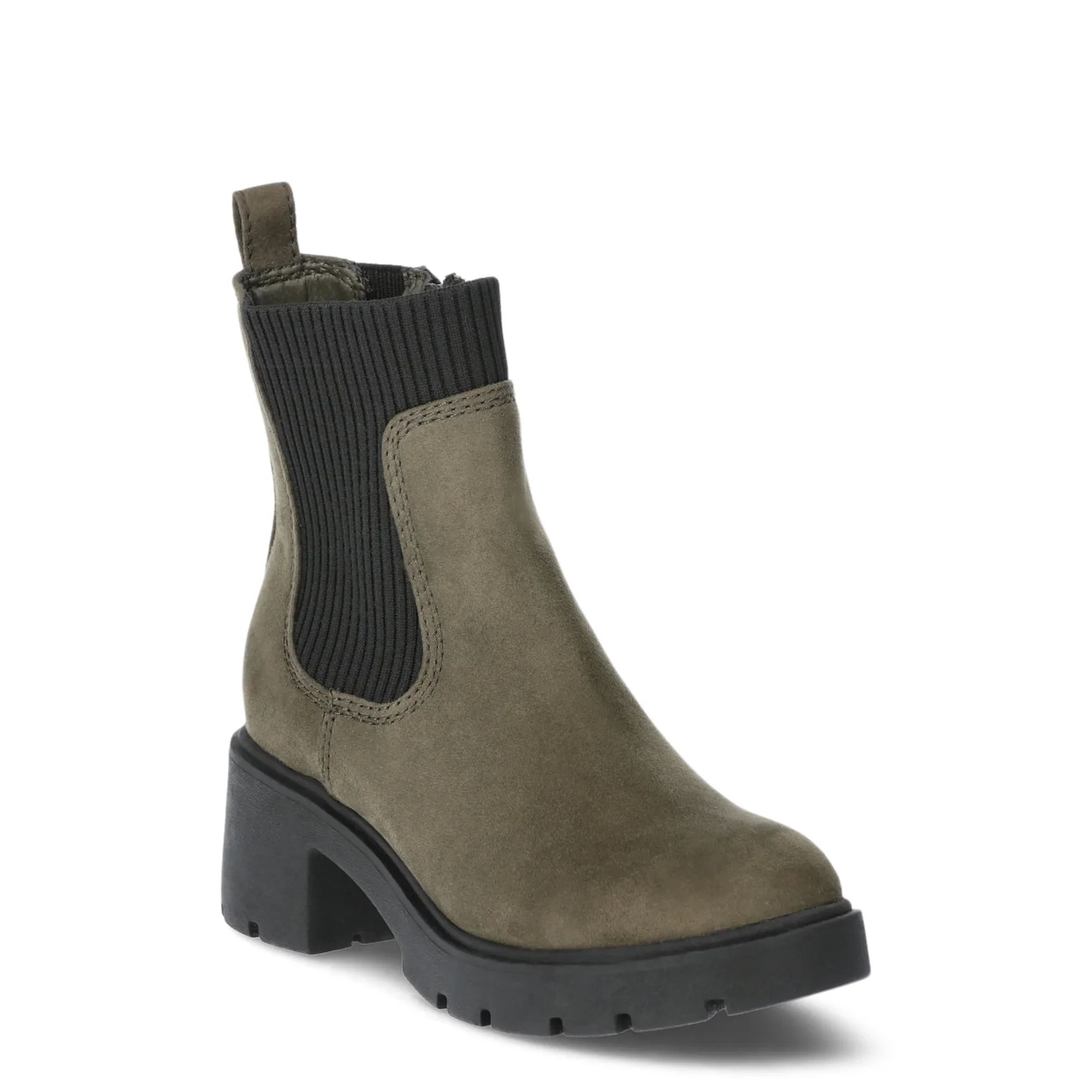 No Boundaries Women's Knit Chelsea Ankle Boots, Wide Width Available | Walmart (US)