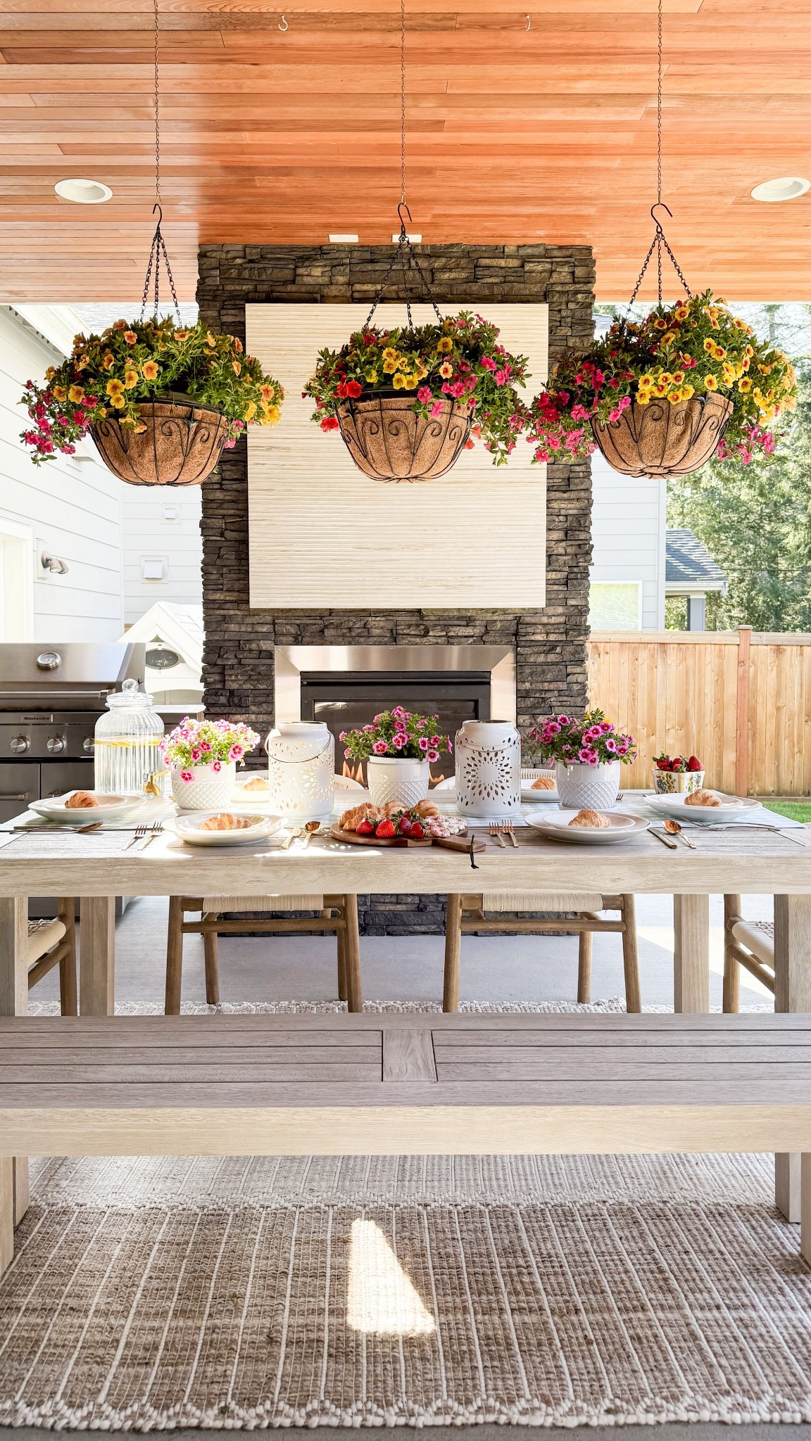Outdoor dining furniture!  

outdoor chairs and rug, lanterns, artificial flowers, home finds, patio furniture, outdoor furniture 

#LTKSeasonal #LTKSummerEdit #LTKHome