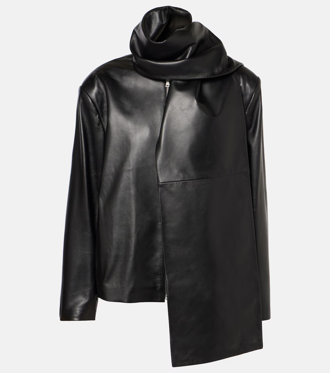 Layla scarf-detail leather jacket | Mytheresa (US/CA)